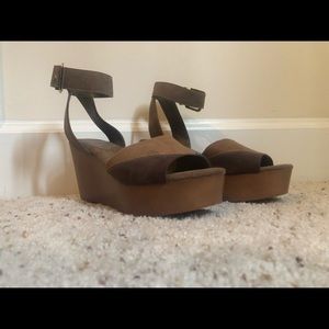 Cato brand suede platforms never worn
